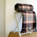 RESERVED FOR SARA Vintage Wool Plaid Blanket Stadium Throw / Horner
