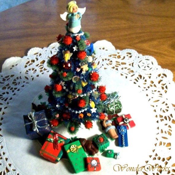 Items similar to Dollhouse Christmas Tree Miniature Classic Custom ...