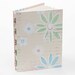 Small notebook/journal, unlined, green and blue flowers