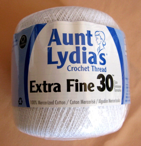 Size 30 crochet thread Aunt Lydia's Extra Fine by crochetgal