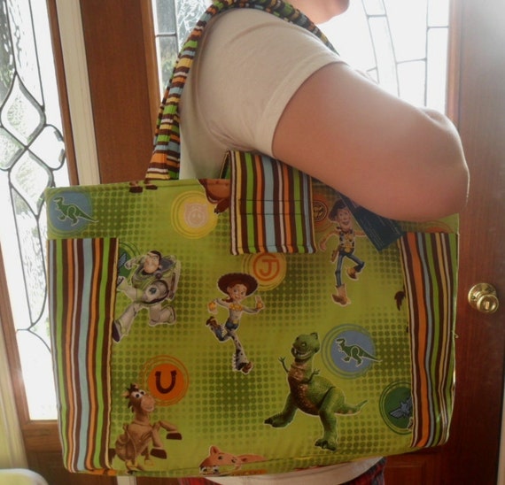 Large Toy Story Diaper Dots Allover Bag Tote TOO CUTE