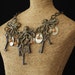 3 octopus skeleton key steampunk jewelry necklace- on American Idol - unlocked secrets from beneath the sea
