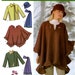 Simplicity 4783 Easy Fleece Jacket, Poncho, Scarf, Hat and Mittens Size 6 8 10 12 14 16 Uncut Sewing Pattern 2004