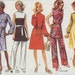 1970s Vintage Sewing Pattern Simplicity 9125 Misses Dress Size 18 Bust 40 1970 99