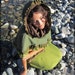 RESERVED for Krystyna - Green Titania poncho with cowl neck