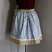 Shabby Chic Skirt, Calico Skirt, Womens Skirts, Apron Skirt, Prairie Skirt