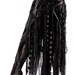 Skirt, Black, Gray, and Silver, Stripes, Cabaret, Vaudeville, Steampunk, Vampire, Noir, Gothic, Witchy, Black Rock, Dance