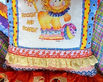 Mc Lion Baby Nursery Pillow by Rosanna Hope for Baby Bonbons