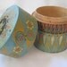 Vintage Painted Wood Box - Poland Folk Art