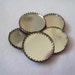 Vintage Art Deco Mirror Buttons
