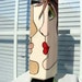 Tall Slim Handcrafted Ceramic Vase Whimsical Lovers Faces on Etsy Unique Handpainted Motif