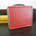 Vintage Red Plaid Lunch Box- Reseved for Pascal