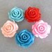 Lucite Rose Flower Bead With Hole 28mm Choose Your Color 918