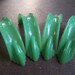 Vintage 1940s Jadeite Green Cabinet Drawer Pulls Set of 4