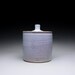 RESERVED handmade cookie jar, lidded jar, canister with white wood ash glaze and orange shino