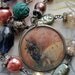 RESERVED Lepidoptera-Antique victorian moth and dried flower mourning assemblage necklace