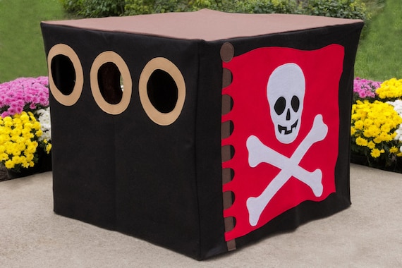 Ready to Ship Pirate Hideout, Fort, Cubby, Card Table Playhouse, Fits Your 34" Card Table