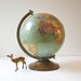 Vintage Globe - 12" Replogle - Aqua Green Color