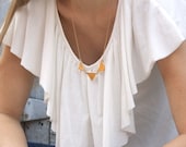 Items Similar To Three Triangle Necklace On Etsy