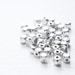 40pcs Oxidized Silver Tone Base Metal Spacers-Faceted Square 5mm (820X-J-68)