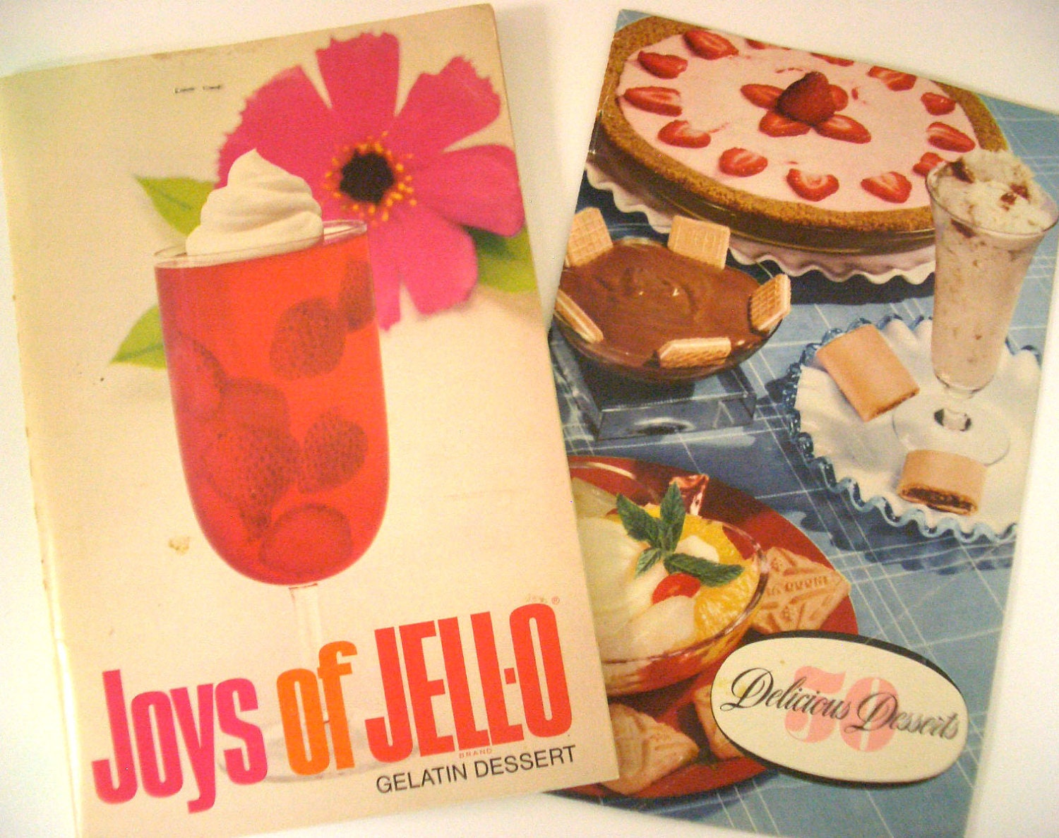 Vintage Jello and Nabisco Cookbooks Set of Two