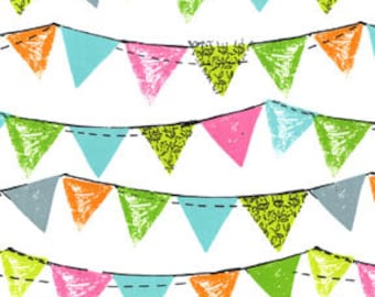 Clearance FABRIC HAPPY BIRTHDAY Party Bunting Banner Flags Mix and Match 1/2 Yard