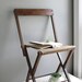 antique canvas folding chair