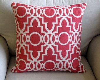 BERMUDA ROUGE decorative designer pillow cover