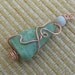 Red Headed Lady Moss Green Tree Agate Pendant