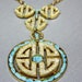 RESERVED Vintage Necklace Swoboda Signed Rare Turquoise White Coral Statement Necklace