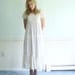 Sweet Virginia 70s Crocheted Lace PUFF Sleeve Ivory BOHO Maxi Dress XS