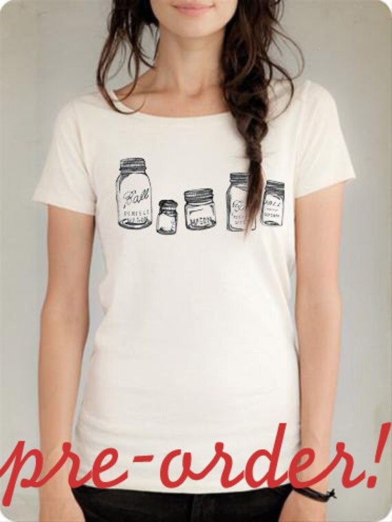 Mason Jar Collection PREORDER Organic Cotton by HomegrownSignCo