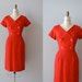 r e s e r v e d...1960s dress / red wool 60s dress / Joanie dress