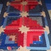 Quilted Table Runner, Quilted Wall Hanging, Americana Scattered Star,Sale Priced