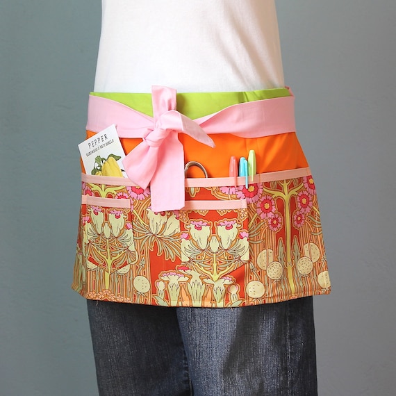 Garden Apron Craft Apron or Vendor Apron with Amy Butler