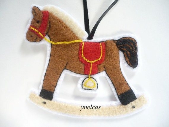 Horse Felt Christmas Ornament Ginger Horse Felt Christmas