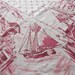 1940's Startex Fishing Village Tablecloth