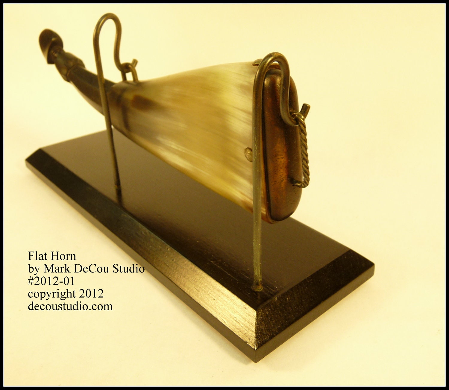 InStock Free USA Shipping Powder Horn Custom made Flat