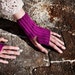 RESERVED for Wilfried - cracked mittens matching Woven Cowl