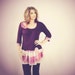 Women's Purple Top Neon Pink Long Tunic Bohemian Clothing Upcycled Clothes Eco Fashion Tiedye Shirt Large 'JULIANNA'
