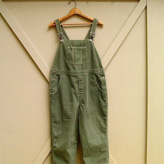 olive green overalls