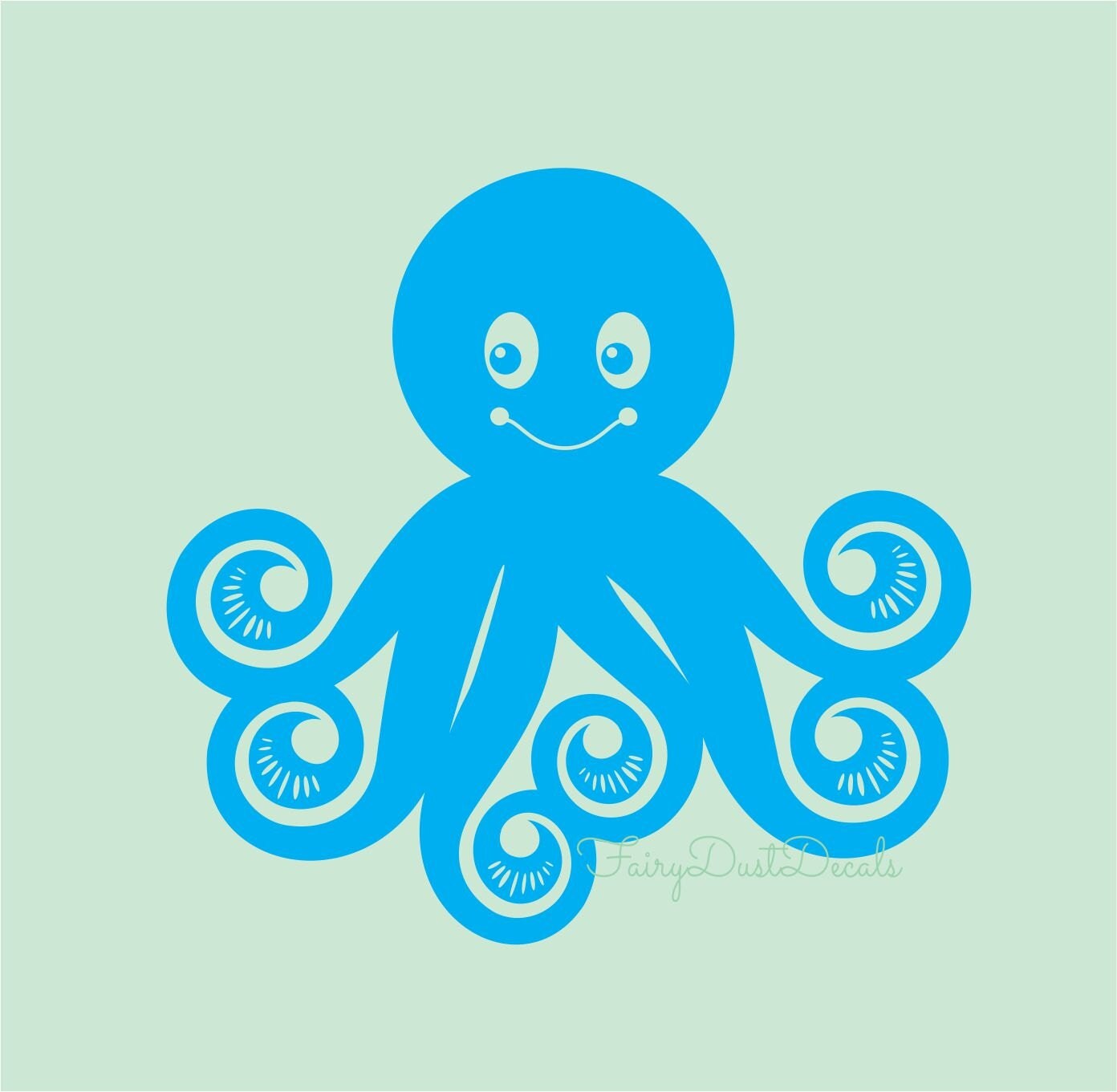 Octopus wall decal nursery wall decals vinyl wall stickers