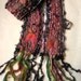 soft and sparkling handknit autumn scarf from the enchanted forest - autumn forest princess