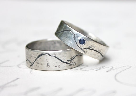 mountain rings wedding