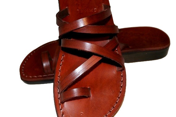 RESERVED for Gabor Brown Buckle-Free Leather Sandals for Men