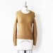 1970s camel sweater / vintage 70s wool sweater
