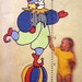 Growth Chart Height Pattern CLOWN Wall Design to Make Transfer and Instructions EASY Paint by Number Color 48 x 38 Inches