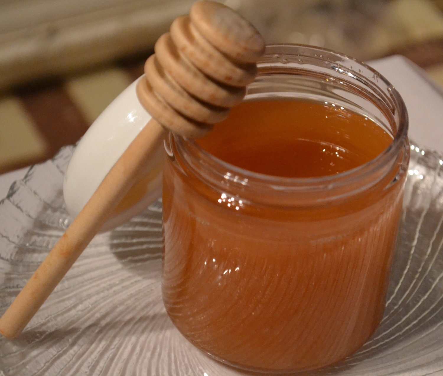 Golden Honey Bubble Bath with Wooden Honey Dipper Mothers