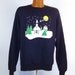 Ugly Christmas Sweater Vintage Sweatshirt Church Steeple Xmas Tacky Holiday