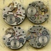 4 identical vintage watch movements... to use in your assemblage Steampunk or GEEK JEWELRY 4-38